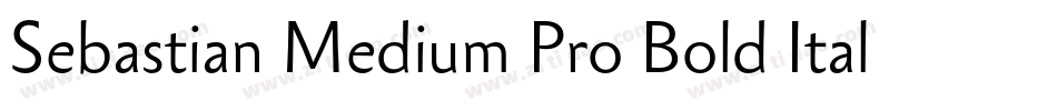 Sebastian Medium Pro Bold Italic字体转换